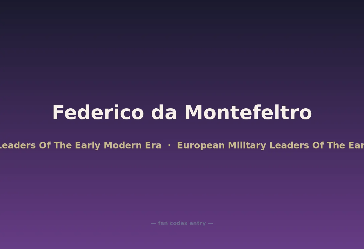 Federico da Montefeltro